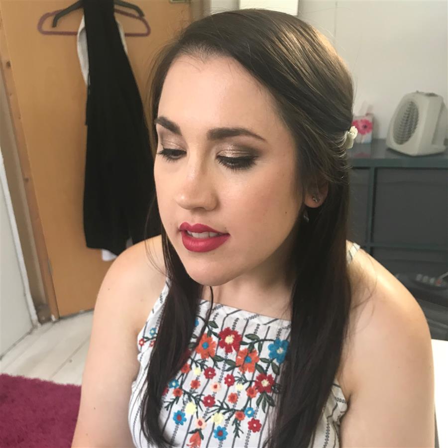 Unedited photo of wedding makeup trial by Ms Moo